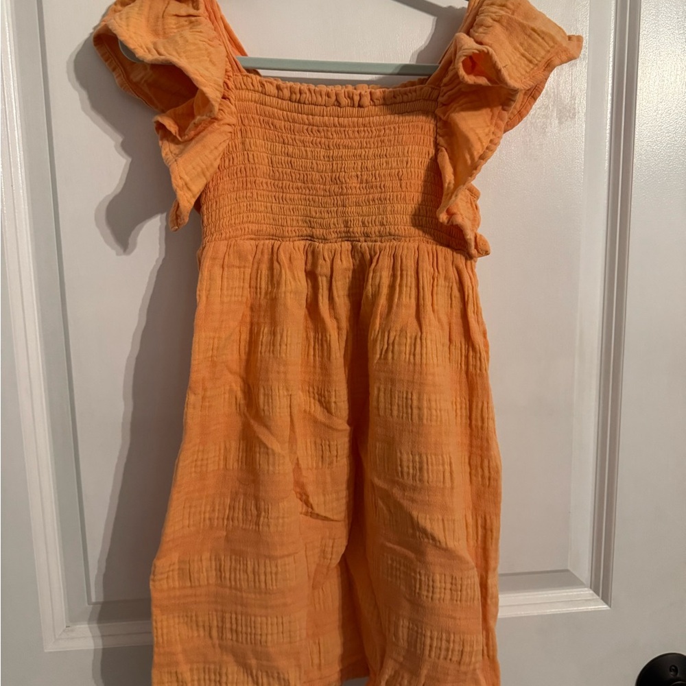 Old Navy Orange Ruffled Kids Romper